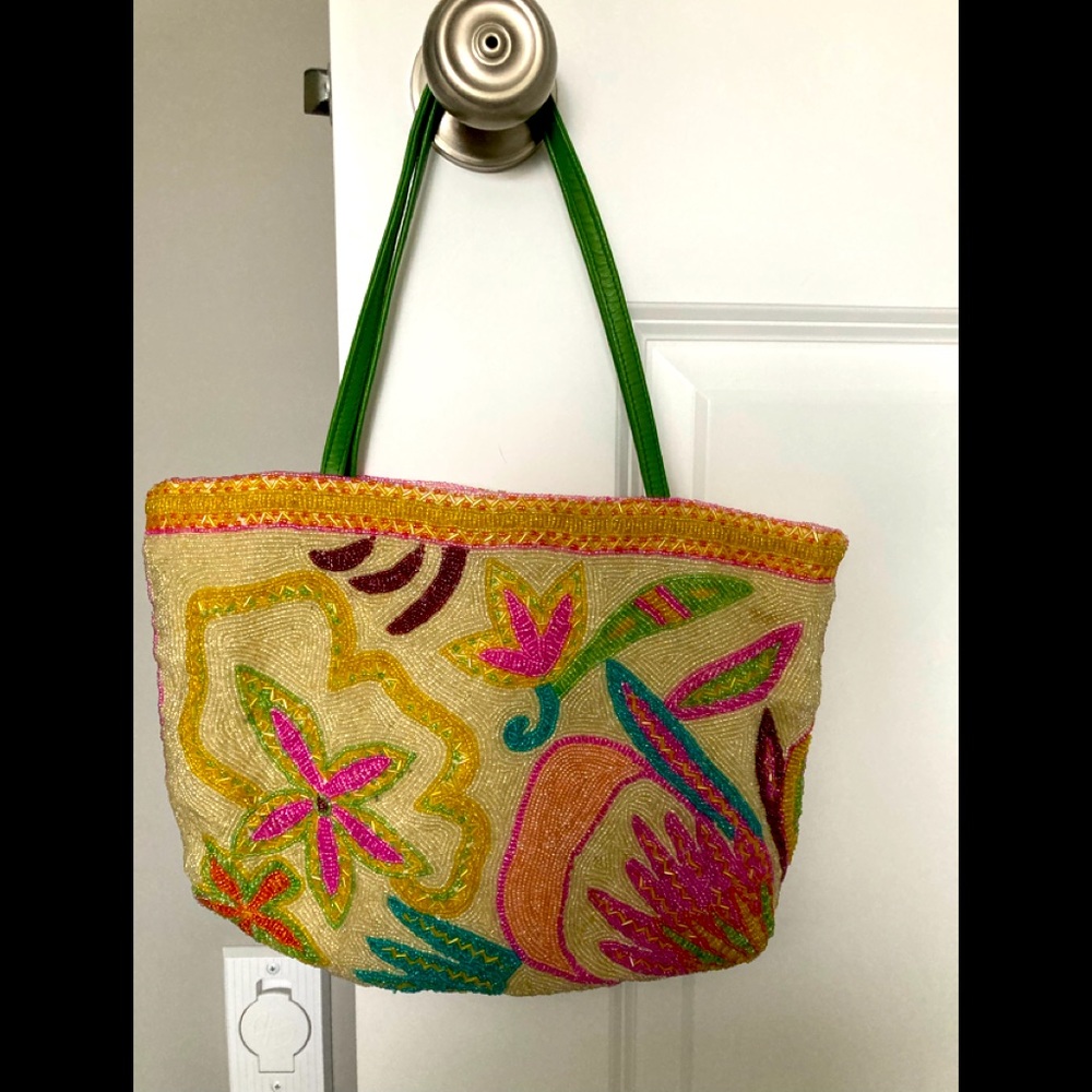 Beaded handbag